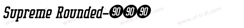 Supreme Rounded字体转换